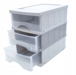 Super Dudek organizér so zásuvkami na dokumenty 25 cm x 25 cm x 18 cm